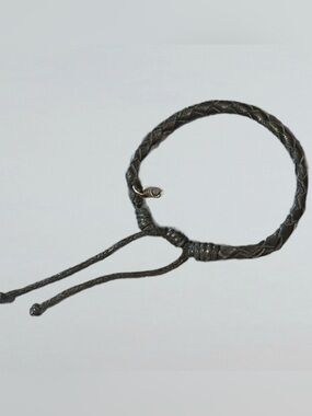 Classics 77 Plated Black Braided Bracelet